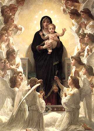 Jesus, Mary and the angels